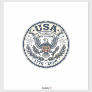 USA 250 Jahre Freiheit Vintage Adler Abzeichen Shi Aufkleber
