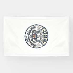 USA 250 Jahre Freiheit Vintage Adler Abzeichen Shi Banner