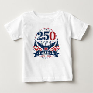 USA 250 Jahre Freiheits-Patriotischer-Adler-Design Baby T-shirt