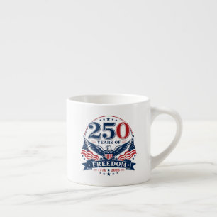 USA 250 Jahre Freiheits-Patriotischer Adler-Design Espressotasse
