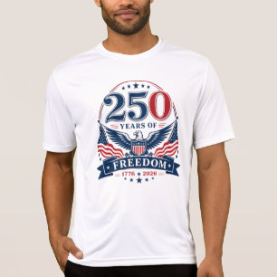 USA 250 Jahre Freiheits-Patriotischer-Adler-Design T-Shirt