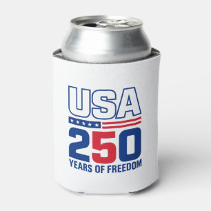 USA 250 Jahre Freiheits-Patriotisches Flaggen-Desi Dosenkühler