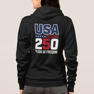 USA 250 Jahre Freiheits-Patriotisches Flaggen-Desi Hoodie