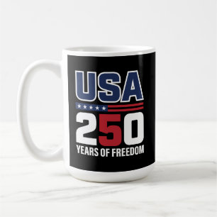 USA 250 Jahre Freiheits-Patriotisches Flaggen-Desi Kaffeetasse
