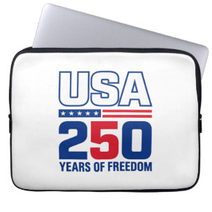 USA 250 Jahre Freiheits-Patriotisches Flaggen-Desi Laptopschutzhülle