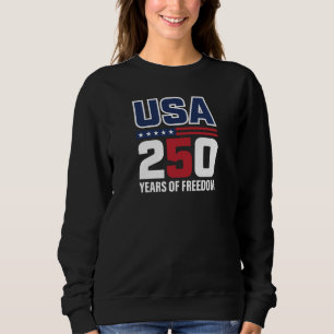 USA 250 Jahre Freiheits-Patriotisches Flaggen-Desi Sweatshirt