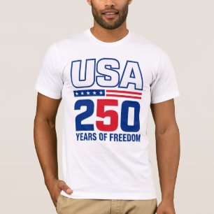 USA 250 Jahre Freiheits-Patriotisches Flaggen-Desi T-Shirt