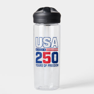 USA 250 Jahre Freiheits-Patriotisches Flaggen-Desi Trinkflasche