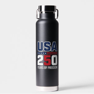 USA 250 Jahre Freiheits-Patriotisches Flaggen-Desi Trinkflasche