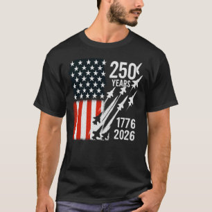 USA 250 Jahre Jahrestag 1776-2026 Halbjahr T-Shirt