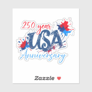 USA 250 Jahre Jubiläum Aufkleber