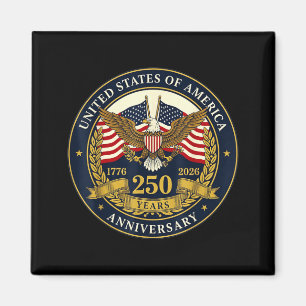 USA 250 Jahre Jubiläum patriotisches Amerika Magnet