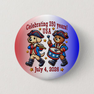 USA 250 Jahre Jubiläum Souvenir - Patriotic Button