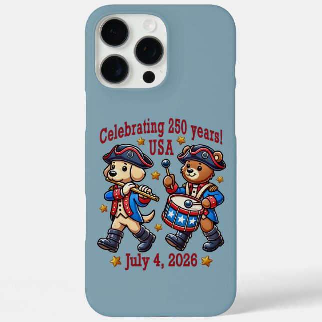 USA 250 Jahre Jubiläum Souvenir - Patriotic Case-Mate iPhone Hülle (Rückseite)