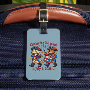 USA 250 Jahre Jubiläum Souvenir - Patriotic Gepäckanhänger