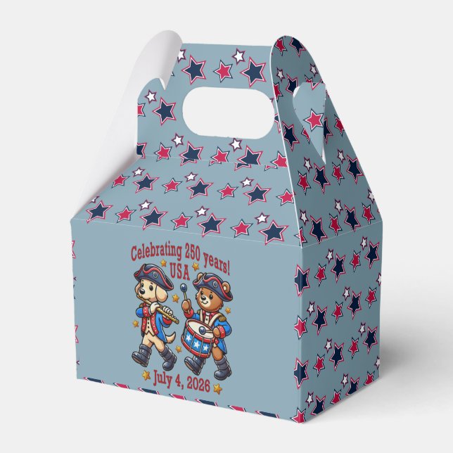 USA 250 Jahre Jubiläum Souvenir - Patriotic Geschenkschachtel (Vorderseite)