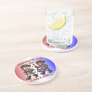 USA 250 Jahre Jubiläum Souvenir - Patriotic Getränkeuntersetzer