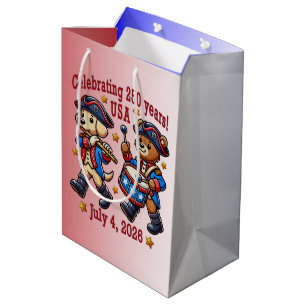 USA 250 Jahre Jubiläum Souvenir - Patriotic Mittlere Geschenktüte