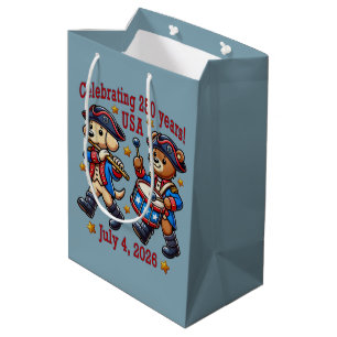 USA 250 Jahre Jubiläum Souvenir - Patriotic Mittlere Geschenktüte