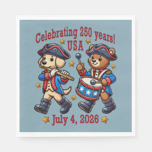 USA 250 Jahre Jubiläum Souvenir - Patriotic Serviette