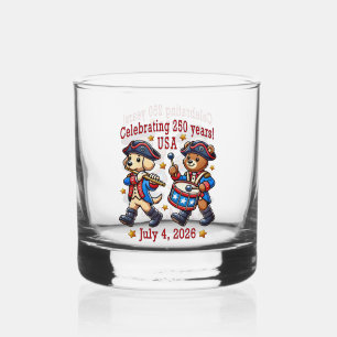USA 250 Jahre Jubiläum Souvenir - Patriotic Whiskyglas