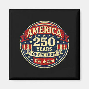 USA 250 Jahre Jubiläum Vintage Amerikanische Flagg Magnet