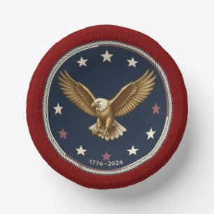 USA 250-Jahre-Papier-Schüsseln Pappteller