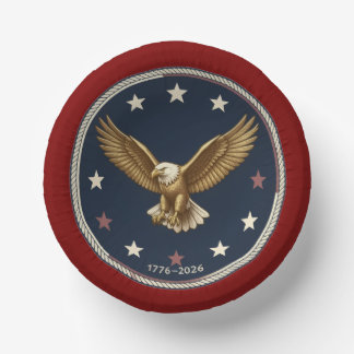 USA 250-Jahre-Papier-Schüsseln Pappteller