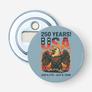 USA 250 Jahre - Patriotic Bald Eagle 4. Juli 2026 Flaschenöffner