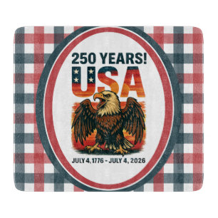 USA 250 Jahre - Patriotic Bald Eagle 4. Juli 2026 Schneidebrett