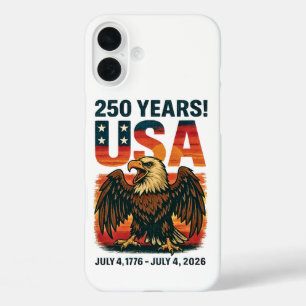 USA 250 Jahre – Patriotischer Weißkopfseeadler 4. iPhone 16 Plus Hülle