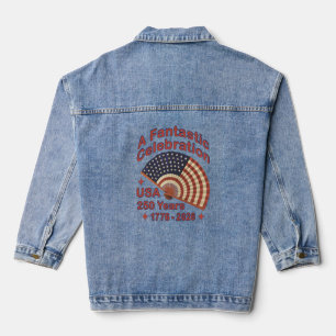 USA 250 Jahre patriotisches Fandesign – 1776-2026 Jeansjacke