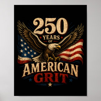 USA 250 Jahre vierter Juli patriotisch 1776 Poster