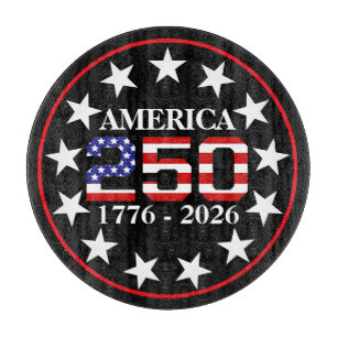 USA 250. Jahrestag 1776-2026 Amerikanische Flagge Schneidebrett