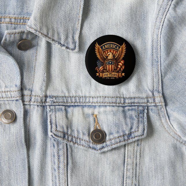 USA 250. Jahrestag 1776-2026 Button (Beispiel)
