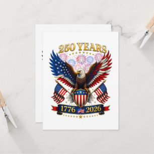USA 250. Jahrestag 1776-2026 Einladung