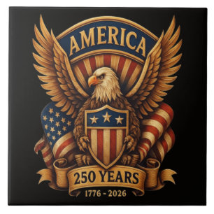 USA 250. Jahrestag 1776-2026 Fliese