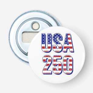 USA 250. Jahrestag 1776-2026 Patriotisch Amerikani Flaschenöffner