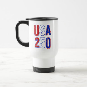 USA 250. Jahrestag 1776-2026 Patriotisch Amerikani Reisebecher
