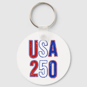 USA 250. Jahrestag 1776-2026 Patriotisch Amerikani Schlüsselanhänger