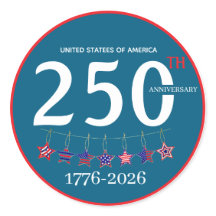 USA 250. Jahrestag 1776-2026 Patriotisch
