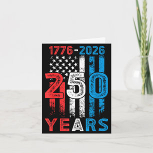 USA 250. Jahrestag 4. Juli 250 Jahre Karte