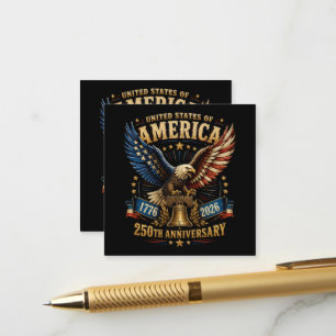 USA 250. Jahrestag Adler Begleitkarte