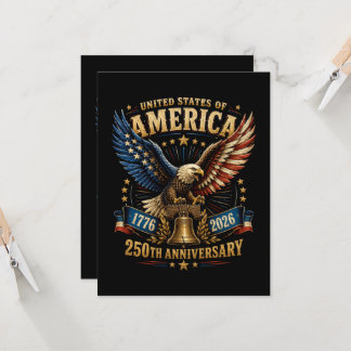 USA 250. Jahrestag Adler Einladung