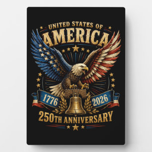 USA 250. Jahrestag Adler Fotoplatte