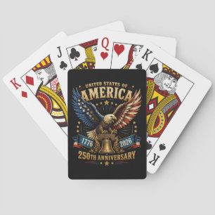 USA 250. Jahrestag Adler Spielkarten