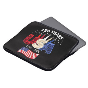 USA 250. Jahrestag Amerikanische Flagge 250 Jahre Laptopschutzhülle