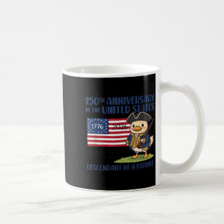 USA 250. Jahrestag Nachfahre eines Patrioten Kaffeetasse