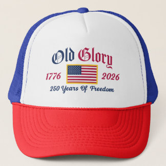 USA 250. Jahrestag "Old Glory" Hut Truckerkappe