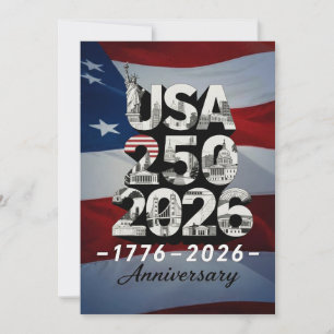 USA 250 Jahrestag Patriotische Amerikanische Gesch Feiertagskarte